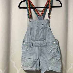 Levi's Denim Overalls with Colorful Straps